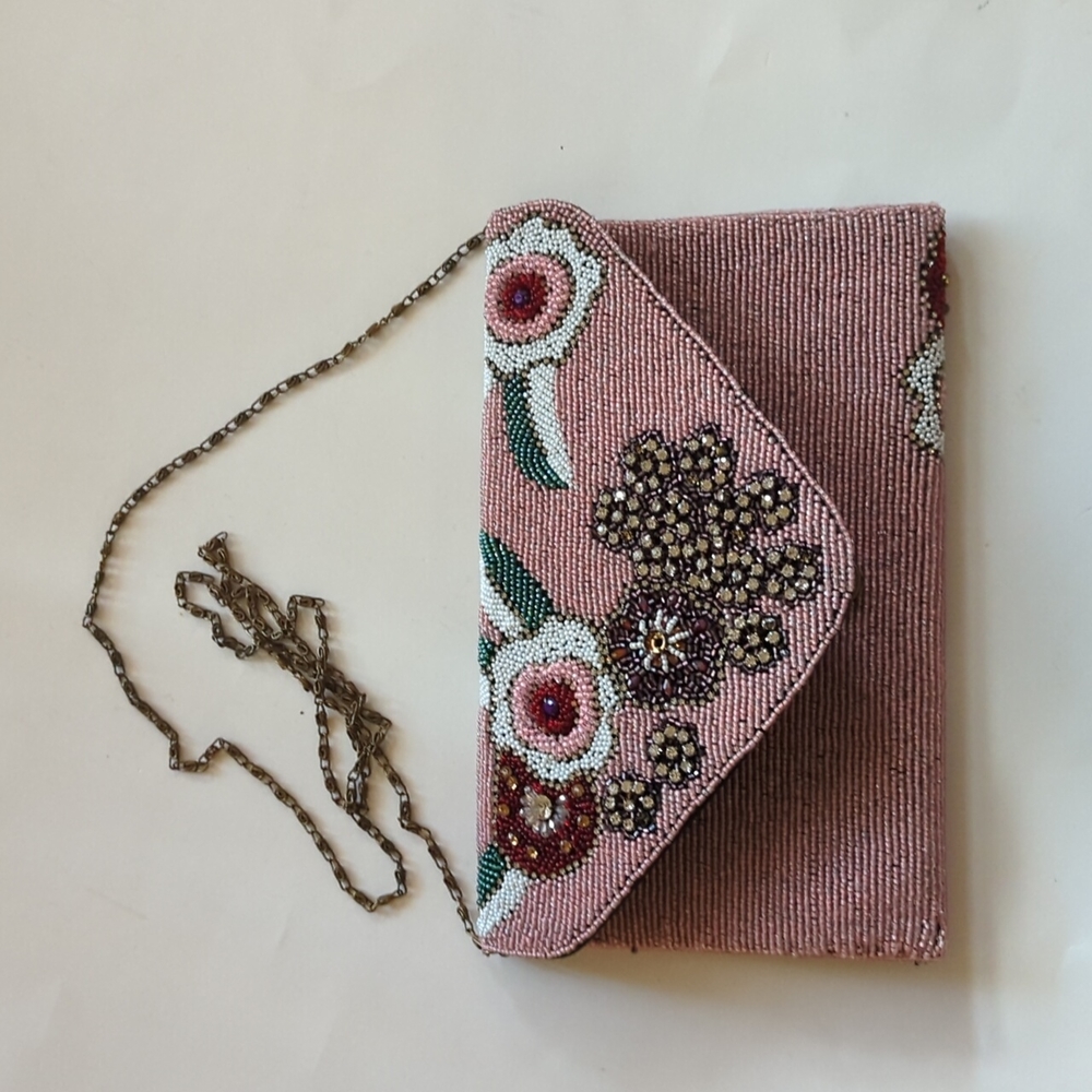 Anthropologie beaded clutch crossbody - Picture 2 of 13